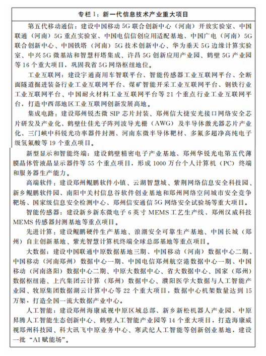 河南省人民政府关于印发河南省“十四五”战略性新兴产业和未来产业发展规划的通知