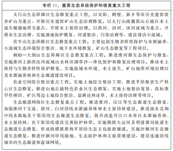 河南省人民政府关于印发河南省“十四五”自然资源保护和利用规划的通知