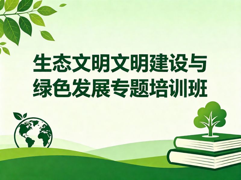 河南大学生态文明建设与绿色发展专题培训班课程