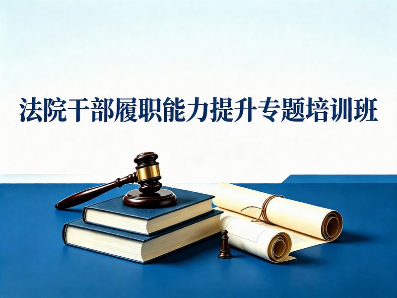 法院干部履职能力提升专题培训班课程